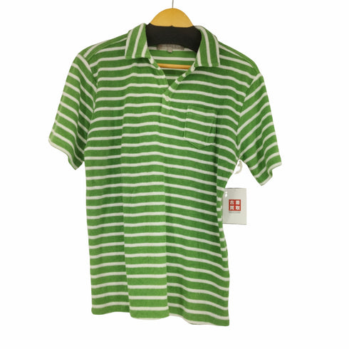 アデイインザライフユナイテッドアローズ A day in the life UNITED ARROWS パイル地 S/S ボーダーポロシャツ メンズ JPN:L