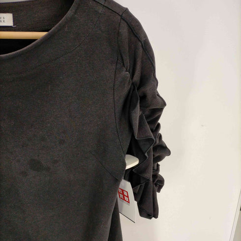 バーニーズニューヨーク BARNEYS NEWYORK ギャザー スリーブ ワンピース レディース FREE