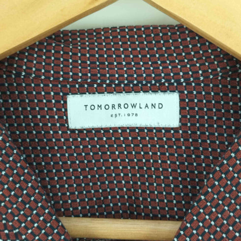 トゥモローランド TOMORROWLAND GARAPH CHECK ME OPEN COLLOARD H/S グラフチェック 開襟オープンカラーシャツ メンズ JPN:XS