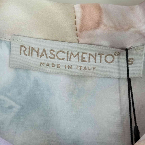 リナシメント rinascimento イタリア製 総柄 リボン ブラウス レディース import:S