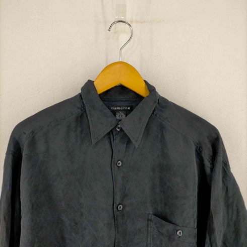 クレイボーン Claiborne シルク レギュラーカラーシャツ メンズ import:L