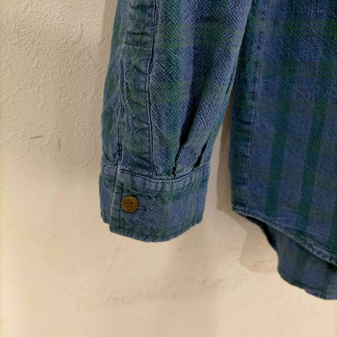 ゲス GUESS チェック BDコットンネルシャツ メンズ import:L