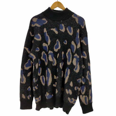 ファクトタム FACTOTUM Leopard Boucle Hi-neck Knit メンズ JPN:46