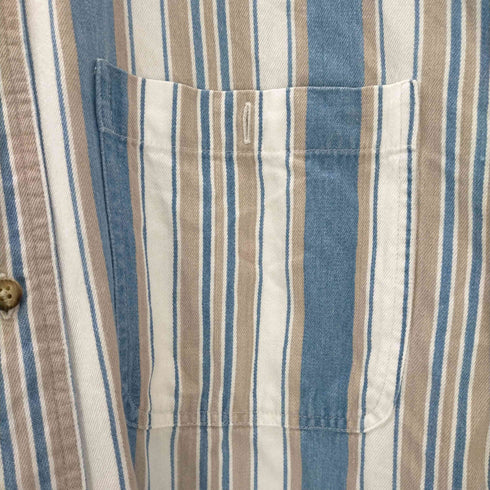 フィールドマスター fieldmaster L/S ストライプBDシャツ メンズ JPN:M