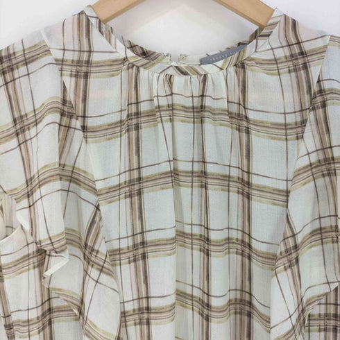 セオリーリュクス theory luxe Soft Plaid Print Nara スリーブレスブラウス レディース JPN:38