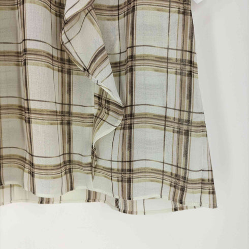 セオリーリュクス theory luxe Soft Plaid Print Nara スリーブレスブラウス レディース JPN:38