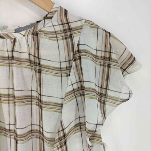 セオリーリュクス theory luxe Soft Plaid Print Nara スリーブレスブラウス レディース JPN:38