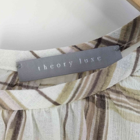 セオリーリュクス theory luxe Soft Plaid Print Nara スリーブレスブラウス レディース JPN:38