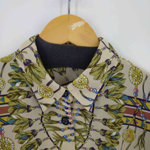 民族柄 L/S シャツ レディース