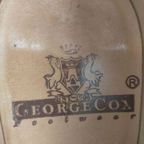 ジョージコックス GEORGE COX イングランド製 GIBSON レザーシューズ クレープソール メンズ UK:7