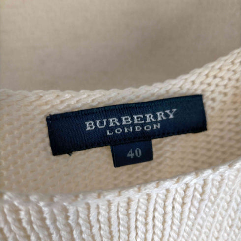 バーバリーロンドン BURBERRY LONDON シルク混 七分丈 ニット レディース 40