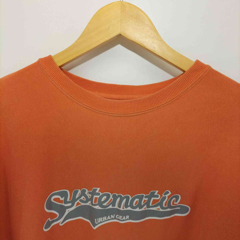 systematic フロントロゴクルーネックスウェット メンズ