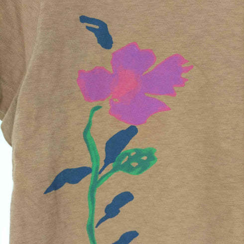 フォーティーファイブアール 45α フラワープリント クルーネックTシャツ レディース JPN:4