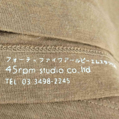 フォーティーファイブアール 45α フラワープリント クルーネックTシャツ レディース JPN:4