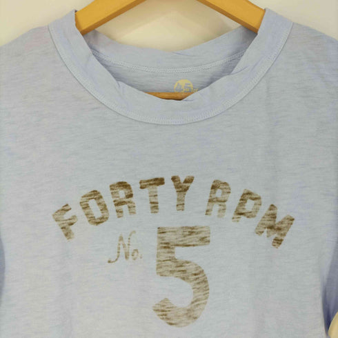 フォーティーファイブアール 45α ナンバリング プリントクルーネックTシャツ レディース JPN:2