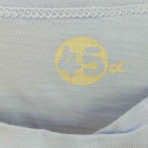 フォーティーファイブアール 45α ナンバリング プリントクルーネックTシャツ レディース JPN:2