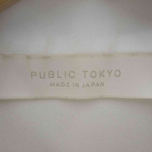 パブリックトウキョウ PUBLIC TOKYO 22SS オーバーヨークプリーツブラウス レディース FREE