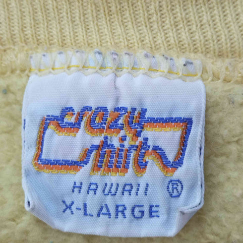 クレイジーシャツ CRAZY SHIRTS USA製 PEBBLE BEACH 刺繍 クルーネック トレーナー メンズ JPN:XL