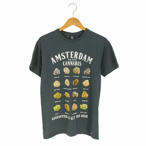 フィックス fox Amsterdam deal dutch cannabis カンナビス プリントTシャツ メンズ import:S