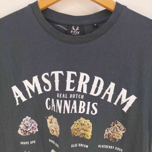 フィックス fox Amsterdam deal dutch cannabis カンナビス プリントTシャツ メンズ import:S