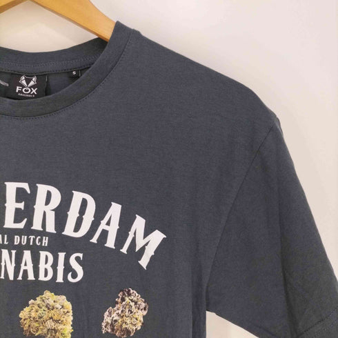フィックス fox Amsterdam deal dutch cannabis カンナビス プリントTシャツ メンズ import:S