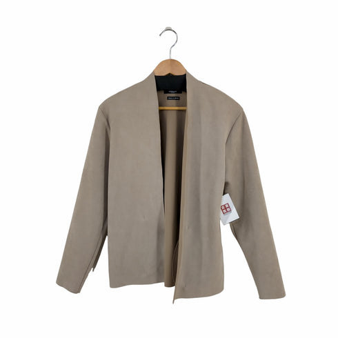 モルガンオム MORGAN HOMME フェイクスウェード ボタンレスノーカラーカーディガン メンズ JPN:M
