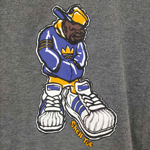 アディダス adidas 白タグ SHELL TOE Tシャツ B系 メンズ import:M