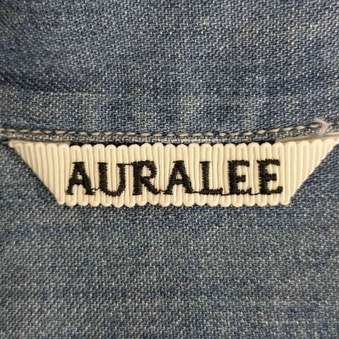 オーラリー AURALEE 24SS SELVEDGE SUPER LIGHT DENIM HALF SLEEVED SHIRT メンズ JPN:4