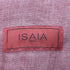イザイア ISAIA イタリア製 エルボーパッチチェック リネンシャツ メンズ 39