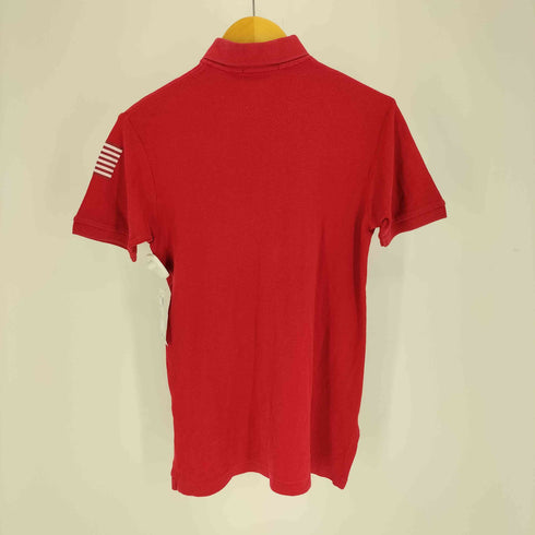 ポロバイラルフローレン Polo by RALPH LAUREN 緑タグ POLO刺繍 星条旗プリント S/S ポロ シャツ メンズ