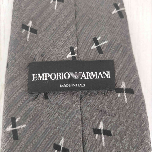 エンポリオアルマーニ EMPORIO ARMANI イタリア製 シルク100% 総柄 ネクタイ メンズ