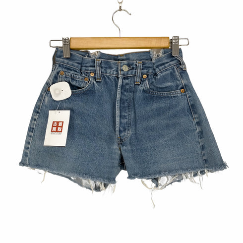 リーバイス Levis 90-00s バレンシア ボタン裏555 ボタンフライショートデニムパンツ レディース