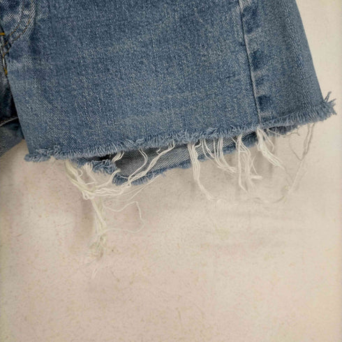 リーバイス Levis 90-00s バレンシア ボタン裏555 ボタンフライショートデニムパンツ レディース