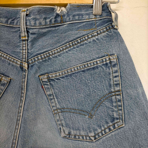 リーバイス Levis 90-00s バレンシア ボタン裏555 ボタンフライショートデニムパンツ レディース