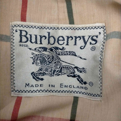 バーバリーズ BURBERRYS ENGLAND製 裏地チェックステンカラーコート レディース