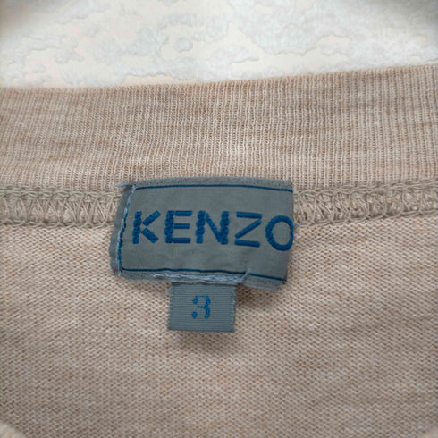ケンゾー KENZO ロゴ刺繍ヘンリーネックTシャツ メンズ JPN:3