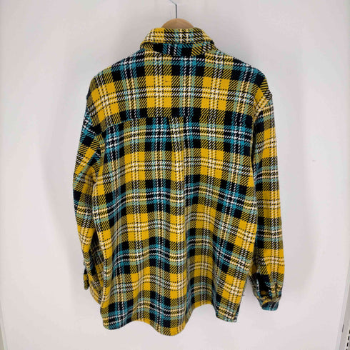 ザラ ZARA フラップポケット チェック シャツジャケット メンズ import:M