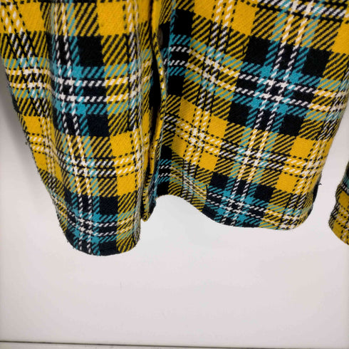 ザラ ZARA フラップポケット チェック シャツジャケット メンズ import:M