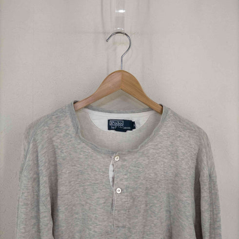 ポロバイラルフローレン Polo by RALPH LAUREN オートミール ヘンリーネックカットソー メンズ import:M