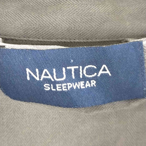 ノーティカ NAUTICA 切りっぱなしデザイン オープンカラーパジャマシャツ メンズ
