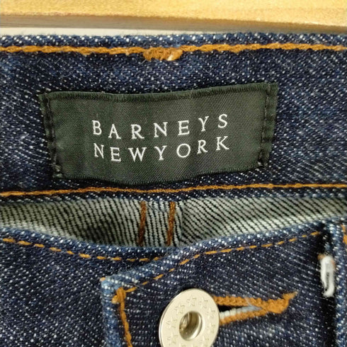 バーニーズニューヨーク BARNEYS NEWYORK 5Pジップフライインディゴデニムパンツ セルビッジ メンズ 28