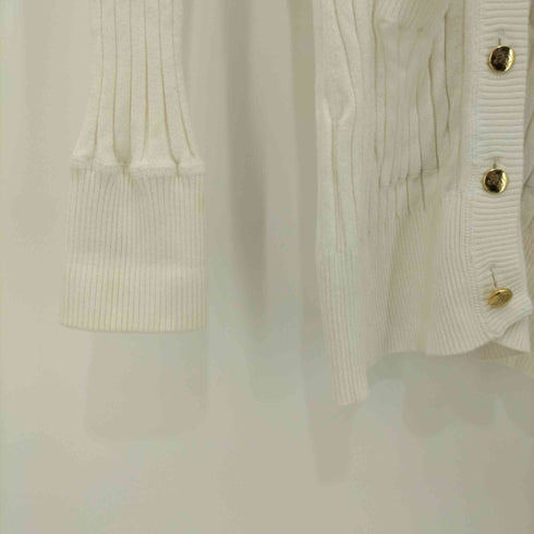 バーバリーブルーレーベル BURBERRY BLUE LABEL ワンポイントロゴ リブニットカーディガン レディース EUR:38