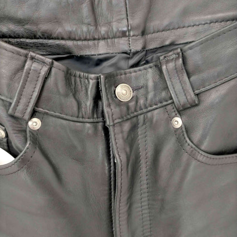 ショット Schott MADE IN USA カウレザーバイカーパンツ メンズ 30