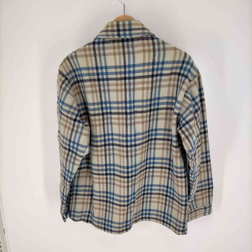 ペンドルトン PENDLETON 70S USA製 PURE VIRGIN WOOL チェック ウール シャツ ジャケット メンズ import:S