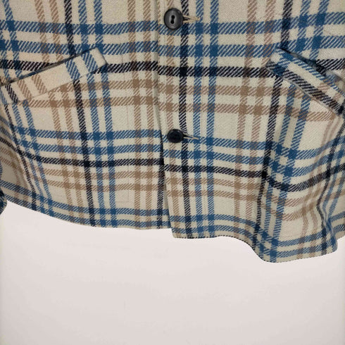 ペンドルトン PENDLETON 70S USA製 PURE VIRGIN WOOL チェック ウール シャツ ジャケット メンズ import:S