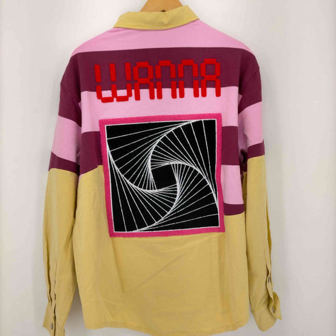 フメイ WANNA IN BLOOM STRIPE RUGGER SHIRTS メンズ JPN:L