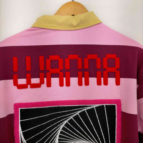 フメイ WANNA IN BLOOM STRIPE RUGGER SHIRTS メンズ JPN:L