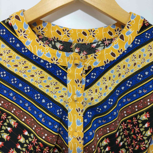 スライ SLY VALLEY FLOWER CROPPED TOPS 総柄ショート丈ブラウス レディース JPN:1