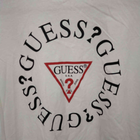 ゲス GUESS バックプリントクルーネックTシャツ メンズ L