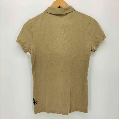 ラルフローレン RALPH LAUREN THE SKINNY POLO ポニー刺繍 ビーズデザイン ポロシャツ レディース JPN:S